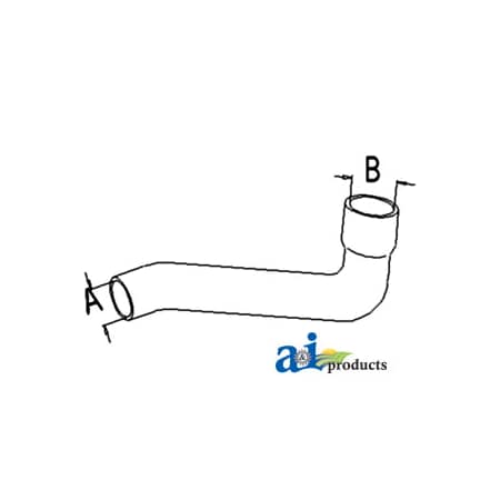 A & I Products Radiator Hose, Bottom 10" x3" x2" A-1695564M1